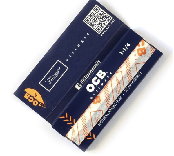OCB Ultimate 1-1/4″ Papers + Tips- 50/pack ~ 24 packs per box